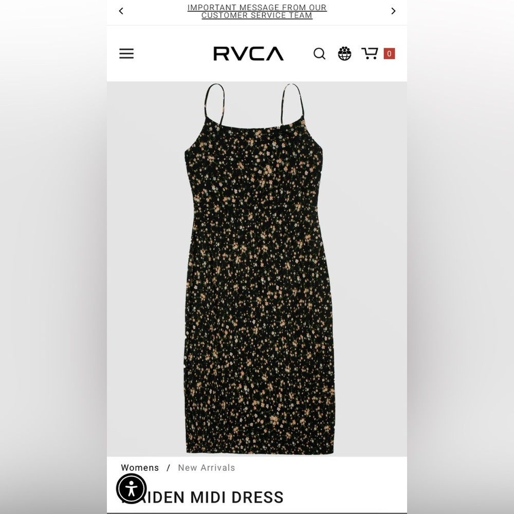 XL- RVCA Maiden Mini Dress